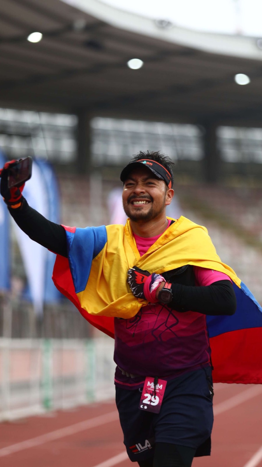 Martinico en la llegada del ultra de 90 km del Maule, Chile, 2026